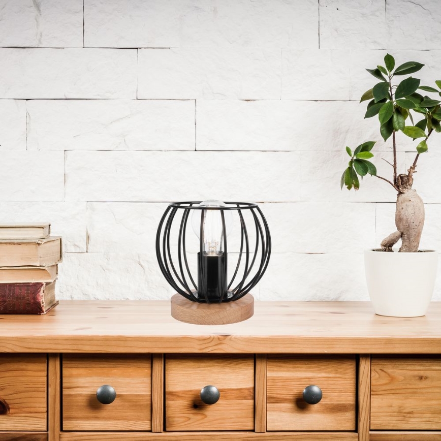 Namizna svetilka TIMO 1xE27/60W/230V črna