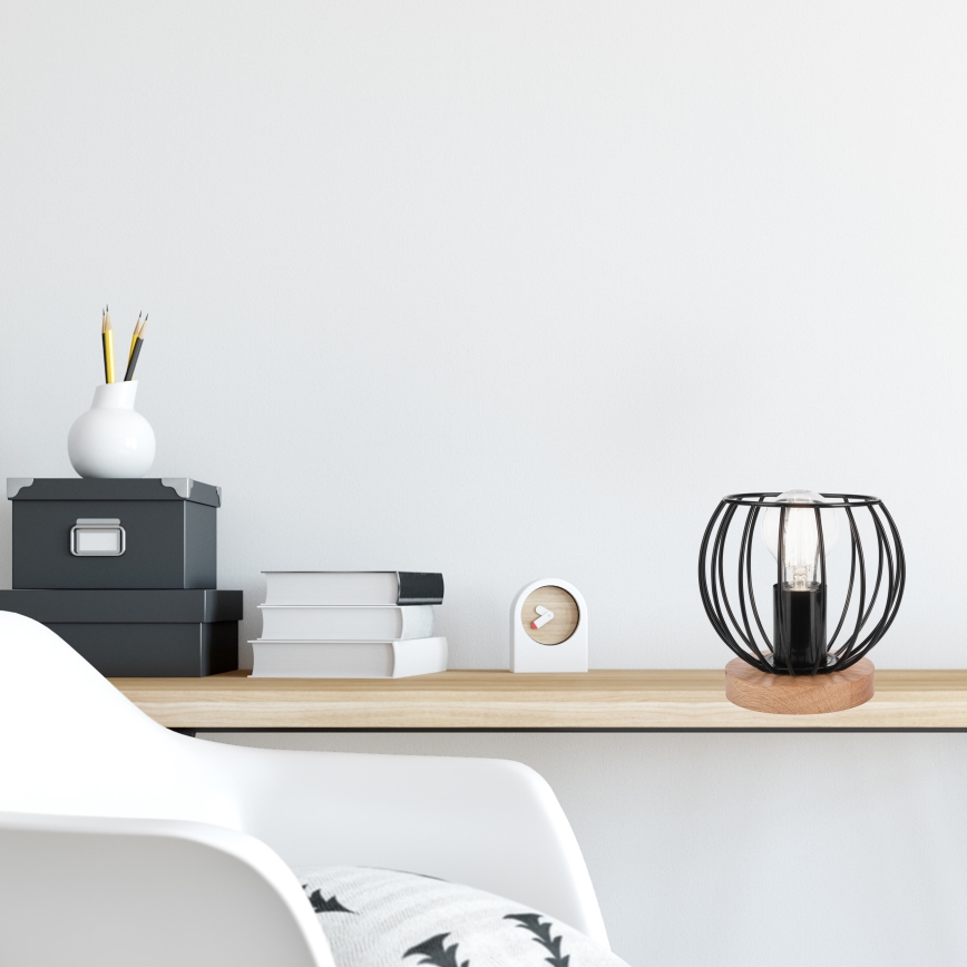 Namizna svetilka TIMO 1xE27/60W/230V črna