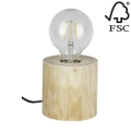 Namizna svetilka TRABO 1xE27/25W/230V bor - FSC certifikat