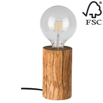 Namizna svetilka TRABO 1xE27/25W/230V bor - FSC certifikat