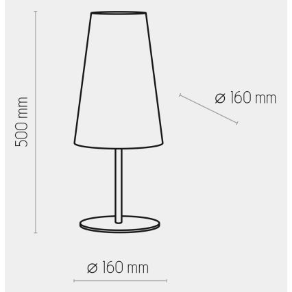 Namizna svetilka UMBRELLA 1xE27/15W/230V modra