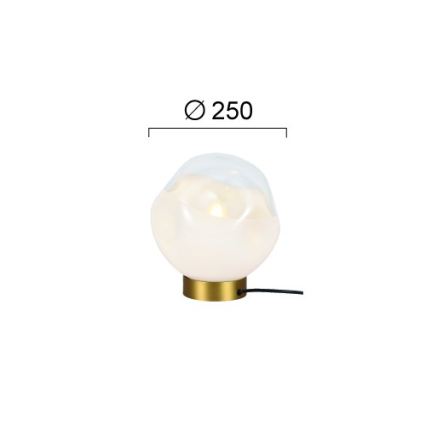 Namizna svetilka VANA 1xE27/40W/230V kremna/zlata