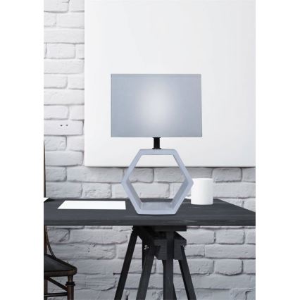 Namizna svetilka VIDAL 1xE27/40W/230V siva