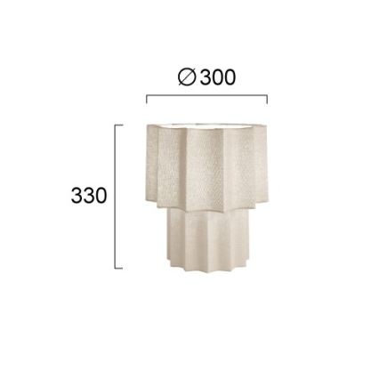 Namizna svetilka WAVY 1xE27/14W/230V bežna