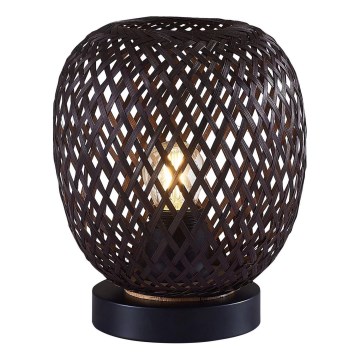 Namizna svetilka ZANZIBAR 1xE27/20W/230V pr. 18 cm bambus