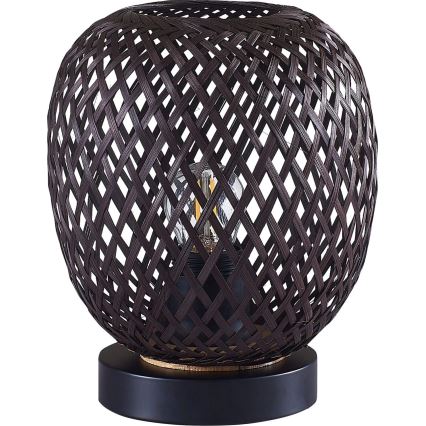 Namizna svetilka ZANZIBAR 1xE27/20W/230V pr. 18 cm bambus