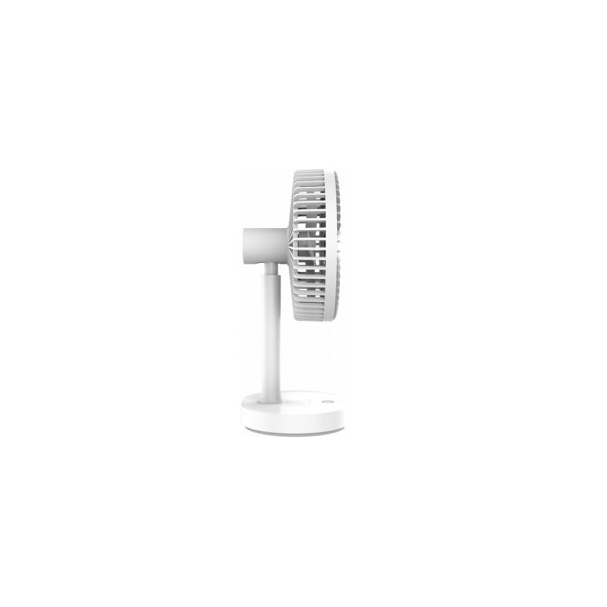 Namizni polnilni ventilator z LED svetilko 3000 mAh / 3,7 V USB-C