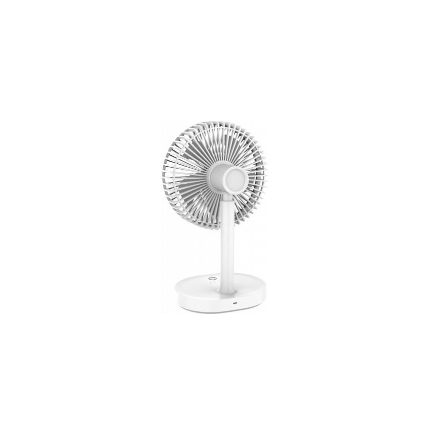 Namizni polnilni ventilator z LED svetilko 3000 mAh / 3,7 V USB-C