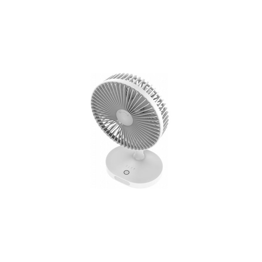 Namizni polnilni ventilator z LED svetilko 3000 mAh / 3,7 V USB-C