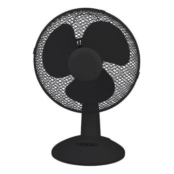Namizni ventilator 38 W / 230 V, premer 25 cm, črne barve