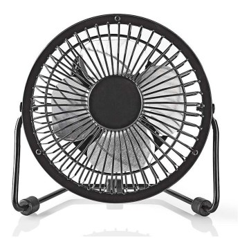 Namizni ventilator 3W/USB 10 cm črna