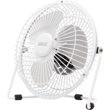 Namizni ventilator USB, 1,75 W/5 V, Ø 18 cm, bel