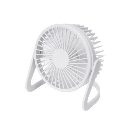 Namizni ventilator USB premera 15 cm, bela