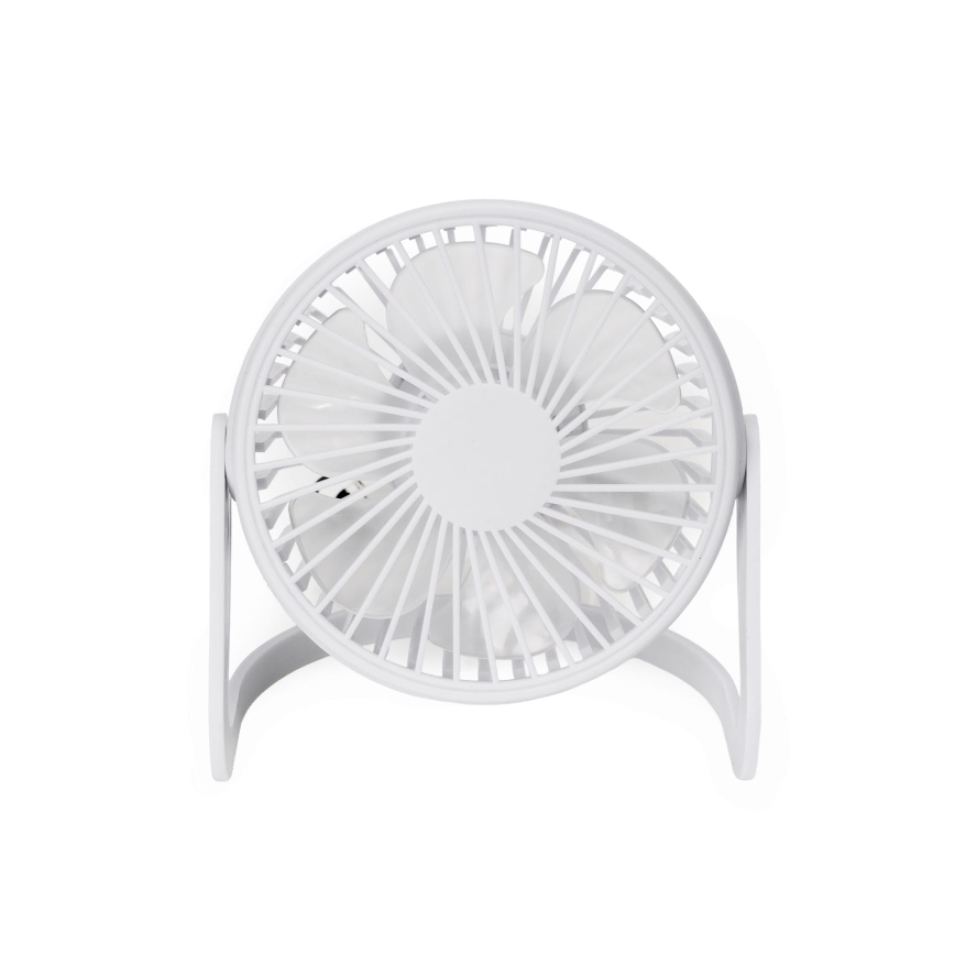 Namizni ventilator USB premera 15 cm, bela