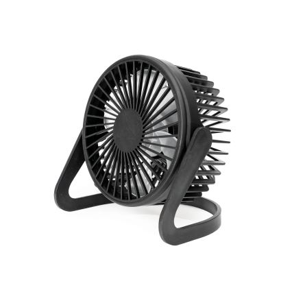 Namizni ventilator USB premera 15 cm, črne barve