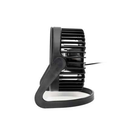 Namizni ventilator USB premera 15 cm, črne barve