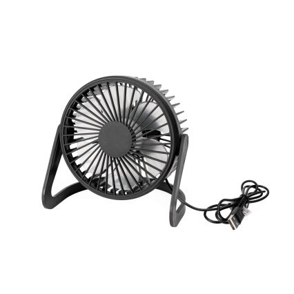 Namizni ventilator USB premera 15 cm, črne barve
