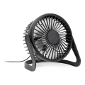 Namizni ventilator USB premera 15 cm, črne barve