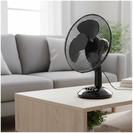 Namizni ventilator VIENTO 40W/230V črna