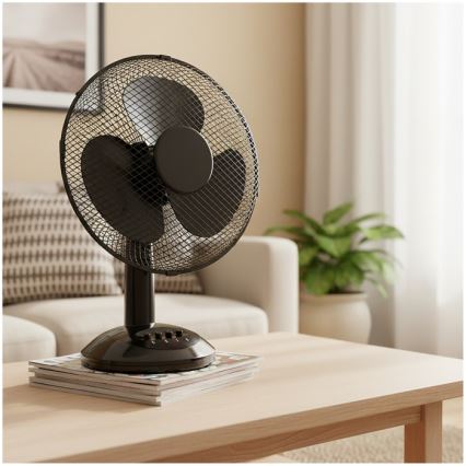 Namizni ventilator VIENTO 40W/230V črna