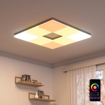 Nanoleaf - Komplet 3x LED RGBW zatemljivih stropnih svetilk SKYLIGHT LED/18W/230V + 2x LED/16W/230V 2700-6500K Wi-Fi