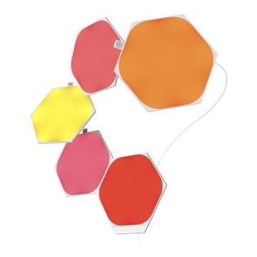 Nanoleaf - KOMPLET 5x LED RGB Zatemnitvene plošče SHAPES HEXAGON LED/2W/230V Wi-Fi