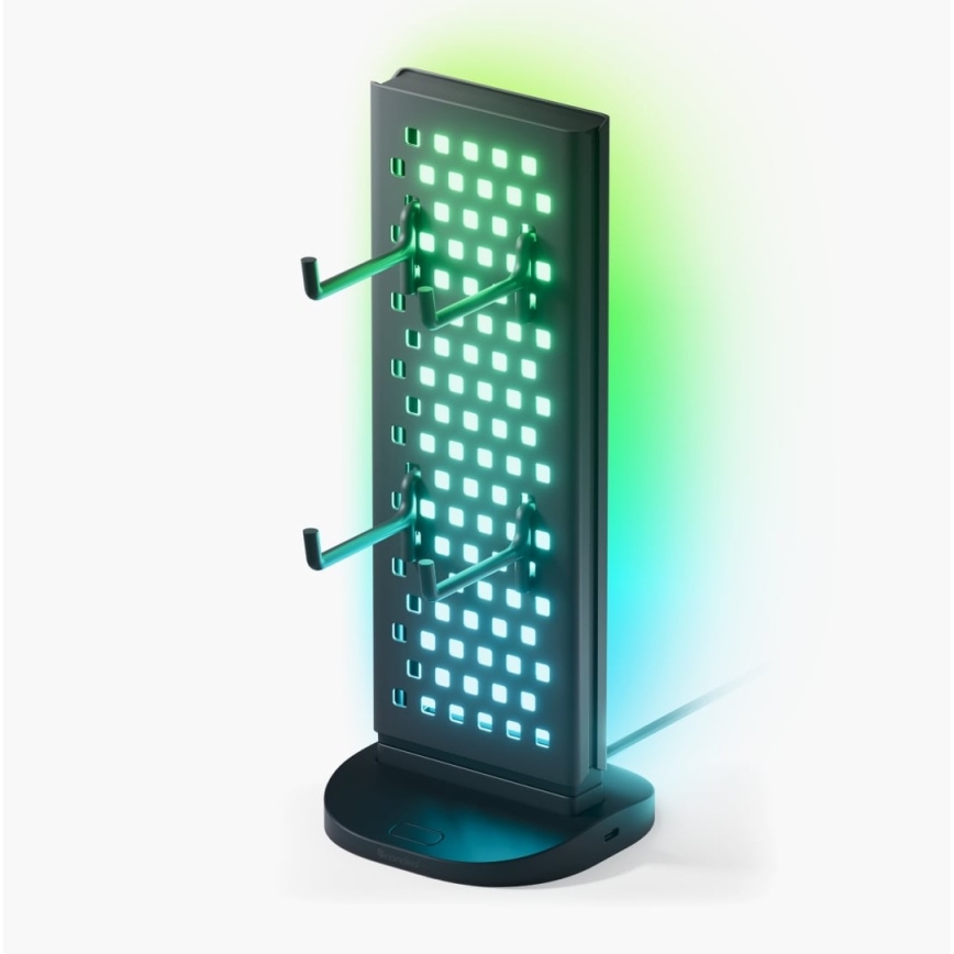 Nanoleaf - LED RGBIC Zatemnitvena namizna miza stanice 5V 2700-6500K črna