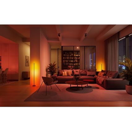 Nanoleaf - LED RGBW zatemnljiva talna svetilka LED/22W/230V 2200-6500K Wi-Fi črna