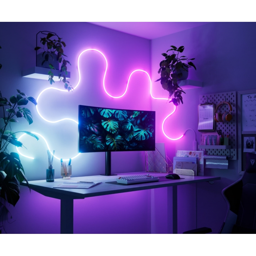 Nanoleaf - LED RGBIC Fleksibilni trak LED/230V 5m 2700-6500K Wi-Fi + Daljinski upravljalnik