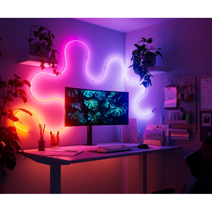 Nanoleaf - LED RGBIC Fleksibilni trak LED/230V 5m 2700-6500K Wi-Fi + Daljinski upravljalnik