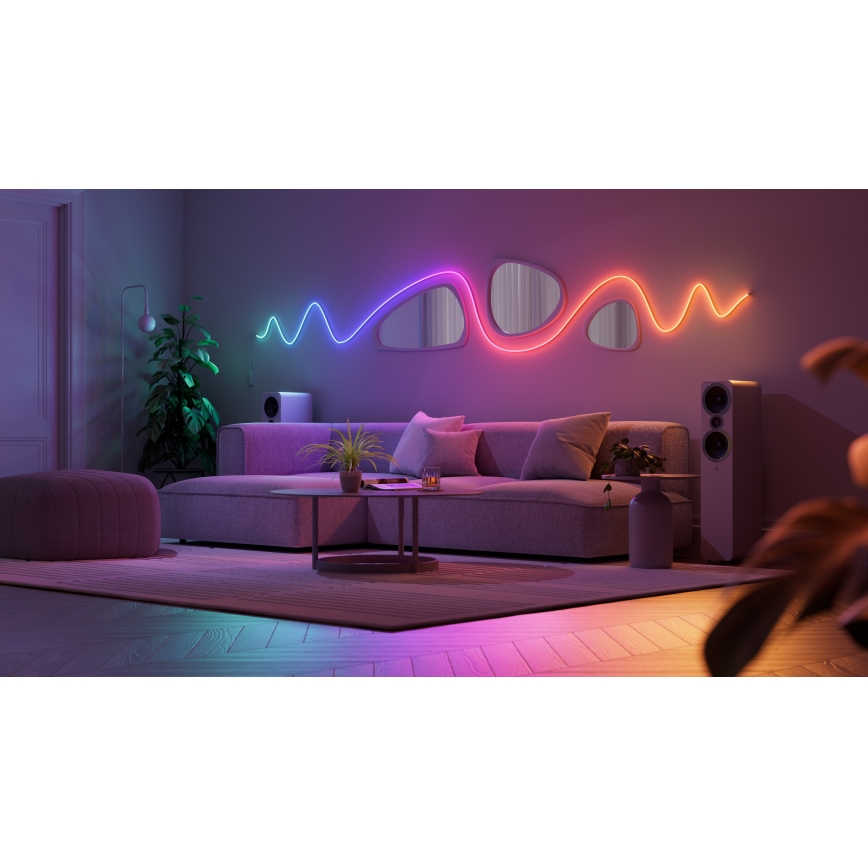 Nanoleaf - LED RGBIC Fleksibilni trak LED/230V 5m 2700-6500K Wi-Fi + Daljinski upravljalnik