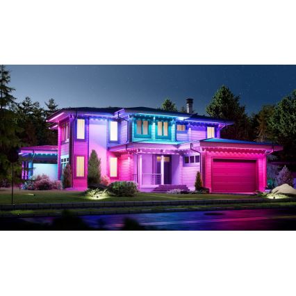 Nanoleaf - LED RGBCW zatemljiv zunanji niz 30xLED/2,4W/230V 15m 2200-6500K IP67 Wi-Fi + daljinski upravljalnik