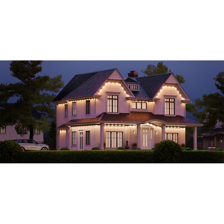 Nanoleaf - LED RGBCW zatemljiv zunanji niz 30xLED/2,4W/230V 15m 2200-6500K IP67 Wi-Fi + daljinski upravljalnik