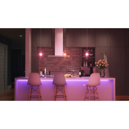 Nanoleaf - SET 4x LED RGBW Zatemnitvena žarnica ESSENTIALS MATTER A19 E27/9W/230V 2700-6500K CRI 90 Wi-Fi
