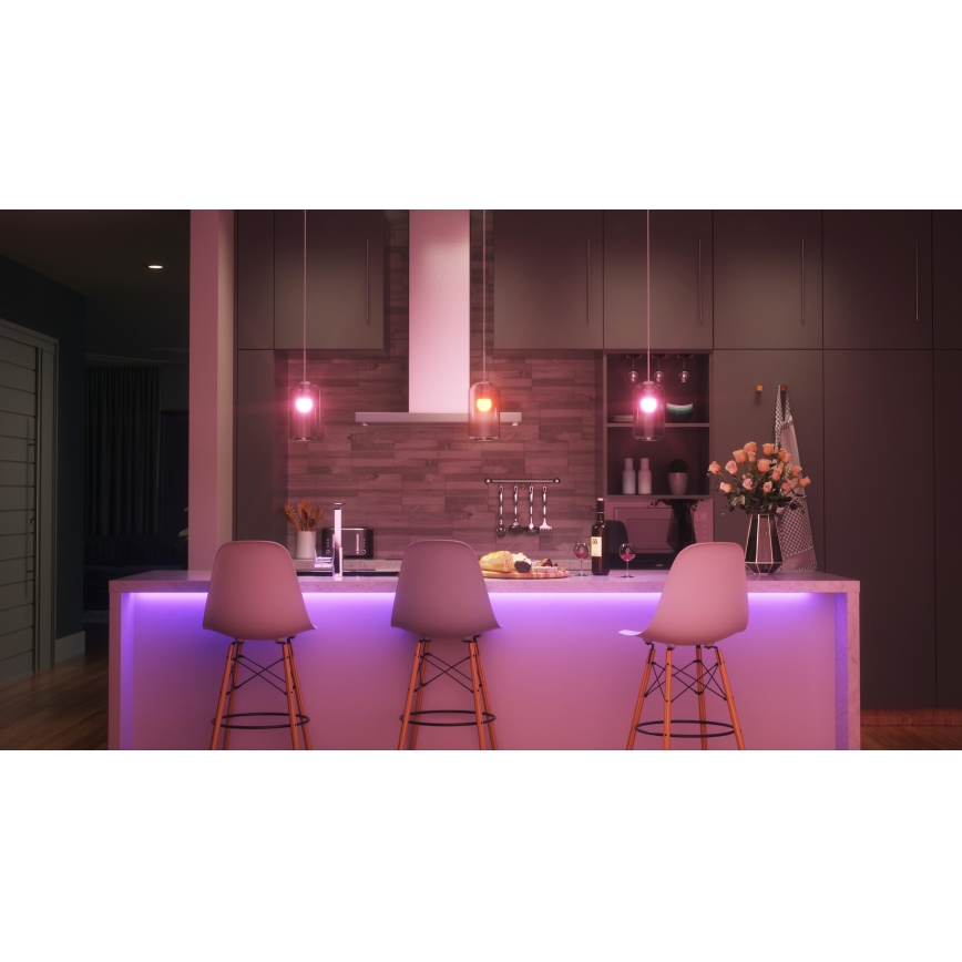 Nanoleaf - SET 4x LED RGBW Zatemnitvena žarnica ESSENTIALS MATTER A19 E27/9W/230V 2700-6500K CRI 90 Wi-Fi