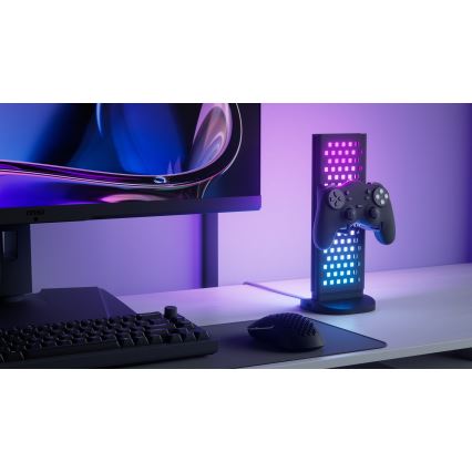 Nanoleaf - LED RGBIC Zatemnitvena namizna miza stanice 5V 2700-6500K črna