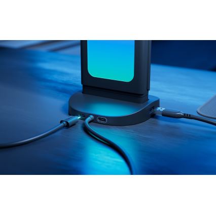 Nanoleaf - LED RGBIC Zatemnitvena namizna miza stanice 5V 2700-6500K črna