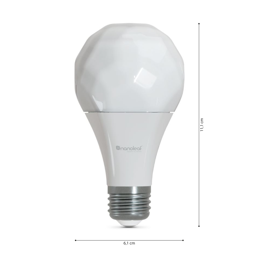 SET 3x LED RGBW Zatemnitvena žarnica ESSENTIALS A60 E27/8,5W/230V CRI 90 2700-6500K Wi-Fi - Nanoleaf