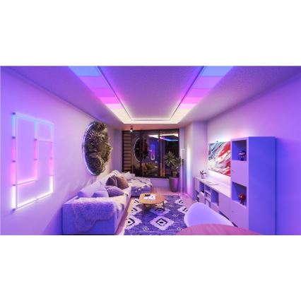 Nanoleaf - Komplet 3x LED RGBW zatemljivih stropnih svetilk SKYLIGHT LED/18W/230V + 2x LED/16W/230V 2700-6500K Wi-Fi
