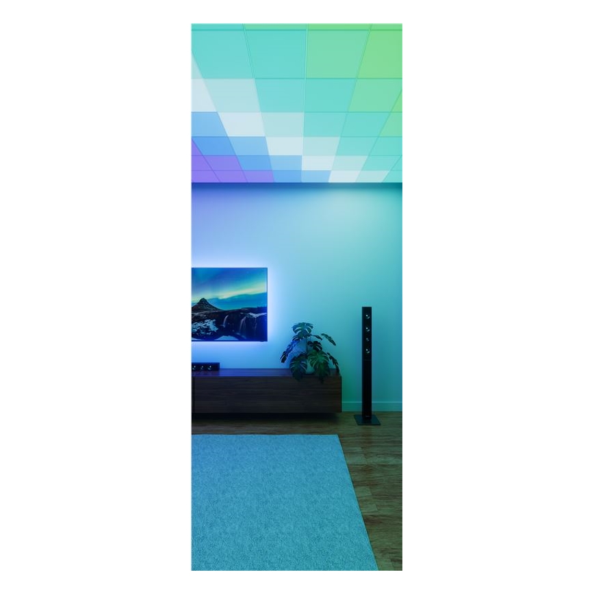 Nanoleaf - Komplet 3x LED RGBW zatemljivih stropnih svetilk SKYLIGHT LED/18W/230V + 2x LED/16W/230V 2700-6500K Wi-Fi