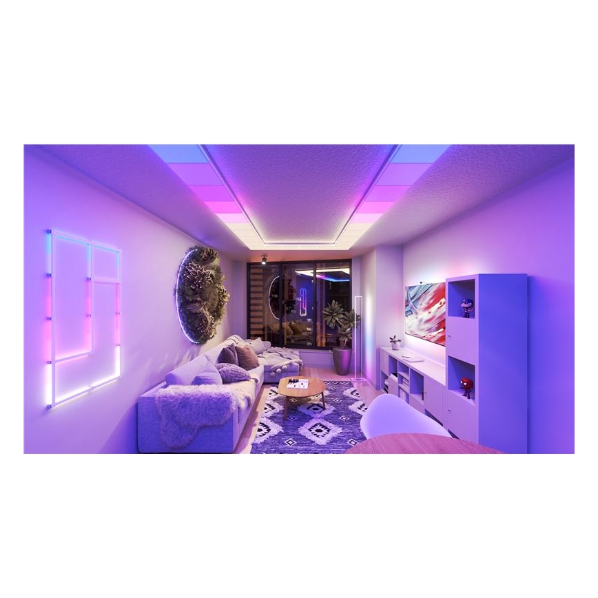 Nanoleaf - SET 3x RGBW Stropna svetilka z možnostjo zatemnitve SKYLIGHT 1xLED/18W/230V + 2xLED/16W/230V 2700-6500K Wi-Fi