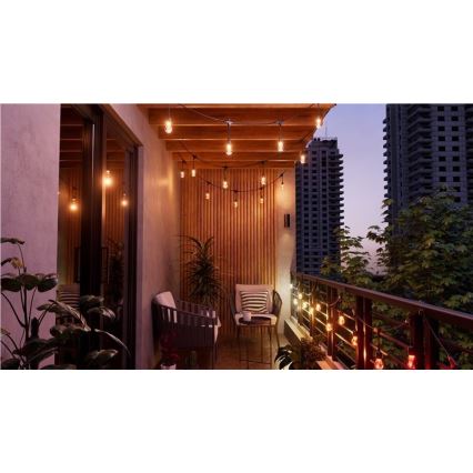 Nanoleaf - Dodatni komplet LED RGBWIC Zatemnitvena zunanja veriga GARLAND 20xLED 15m 2700-6500K Wi-Fi IP65