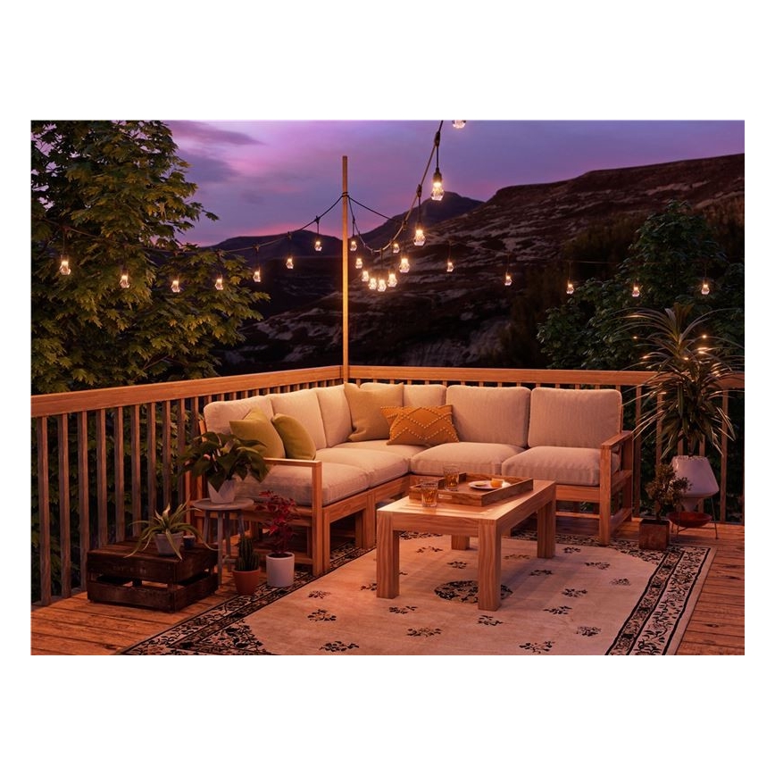 Nanoleaf - Razširitveni komplet LED RGBWIC zatemnljiv zunanji niz GIRLANDA 20xLED 15m 2700-6500K Wi-Fi IP65