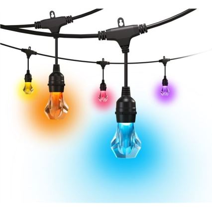 Nanoleaf - Razširitveni komplet LED RGBWIC zatemnljiv zunanji niz GIRLANDA 20xLED 15m 2700-6500K Wi-Fi IP65
