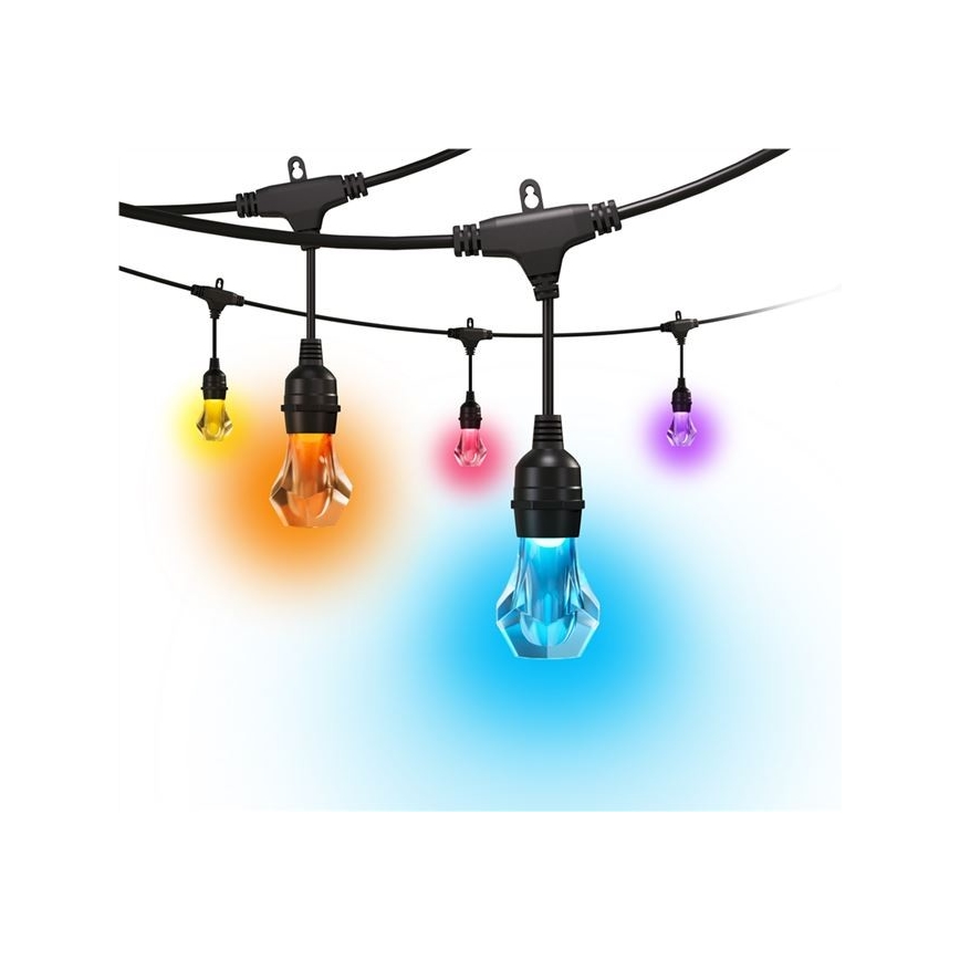 Nanoleaf - Razširitveni komplet LED RGBWIC zatemnljiv zunanji niz GIRLANDA 20xLED 15m 2700-6500K Wi-Fi IP65