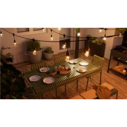 Nanoleaf - LED RGBWIC zatemljiv zunanji svetlobni niz GIRLANDA 20×LED 15 m 2700–6500 K Wi‑Fi IP65