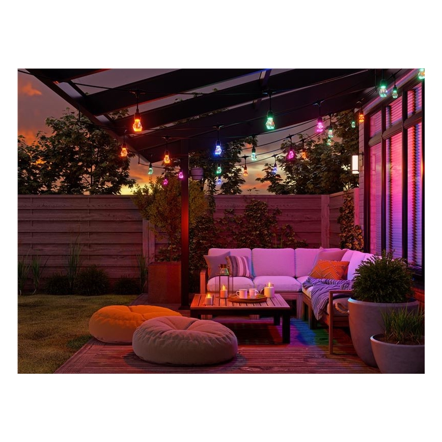 Nanoleaf - LED RGBWIC Zatemnitvena zunanja veriga GARLAND 20xLED 15m 2700-6500K Wi-Fi IP65