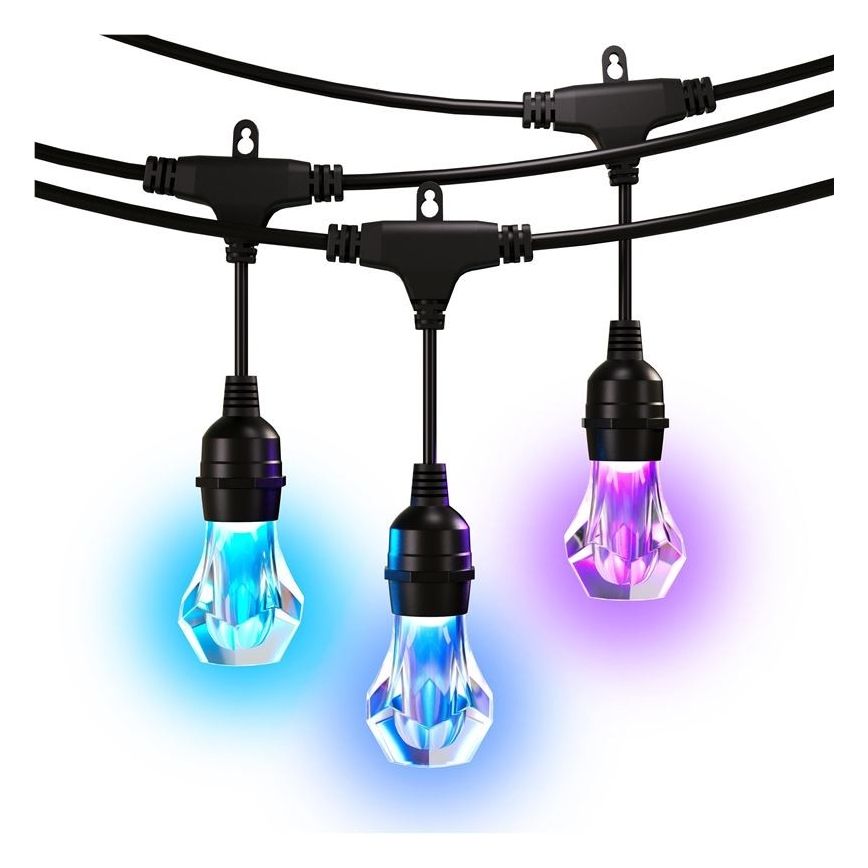 Nanoleaf - LED RGBWIC Zatemnitvena zunanja veriga GARLAND 20xLED 15m 2700-6500K Wi-Fi IP65