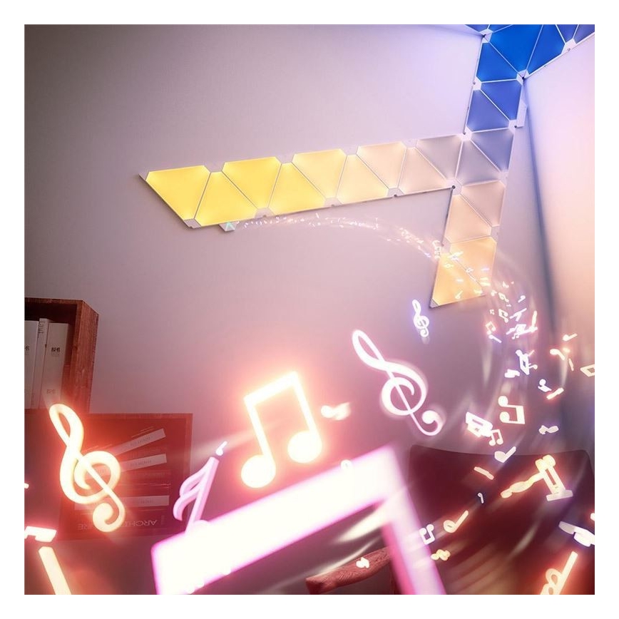 Nanoleaf - KOMPLET 15x LED RGB Zatemnitvene plošče RHYTHM LED/2W/230V Wi-Fi