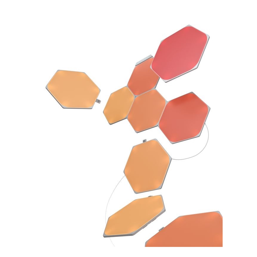 Nanoleaf - SET 9x LED RGB Zatemnitveni panel SHAPES HEXAGON LED/2W/230V 1200-6500K Wi-Fi